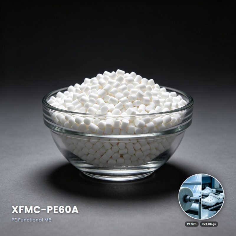 XFMC-PE60A Functional Calcium Carbonate Masterbatch for Toughness and Anti-Crease