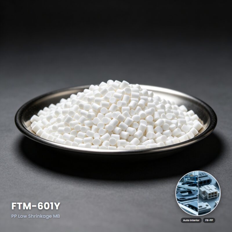 FTM-601Y Low-Shrinkage Masterbatch with Flame-Retardant Synergy & Dimensional Stability