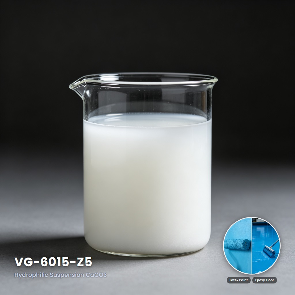 VG-6015-Z5 Hydrophilic Calcium Carbonate Powder for Stable Aqueous Suspensions & Coatings