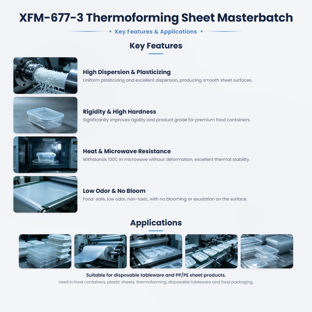 XFM-677-3 Talc-Filled Masterbatch with Excellent Dispersion and Heat Resistance - Image 2