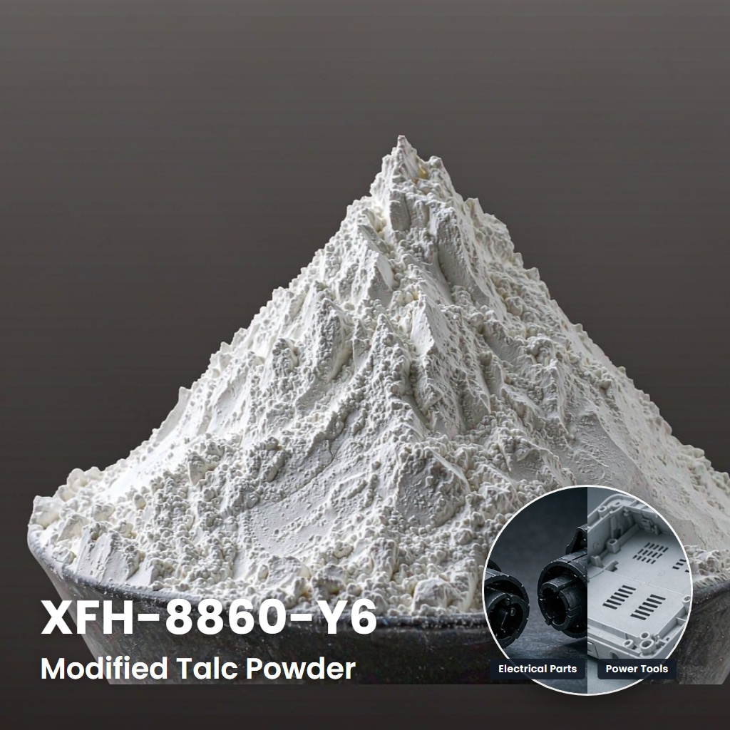 XFH-8860-Y6 Hydrophobic Talc Powder for Waterproof Coating Applications