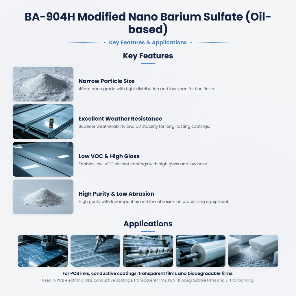 BA‑904H Ultra-Fine Barium Sulfate for High Gloss Inks and Transparent Coatings - Image 2