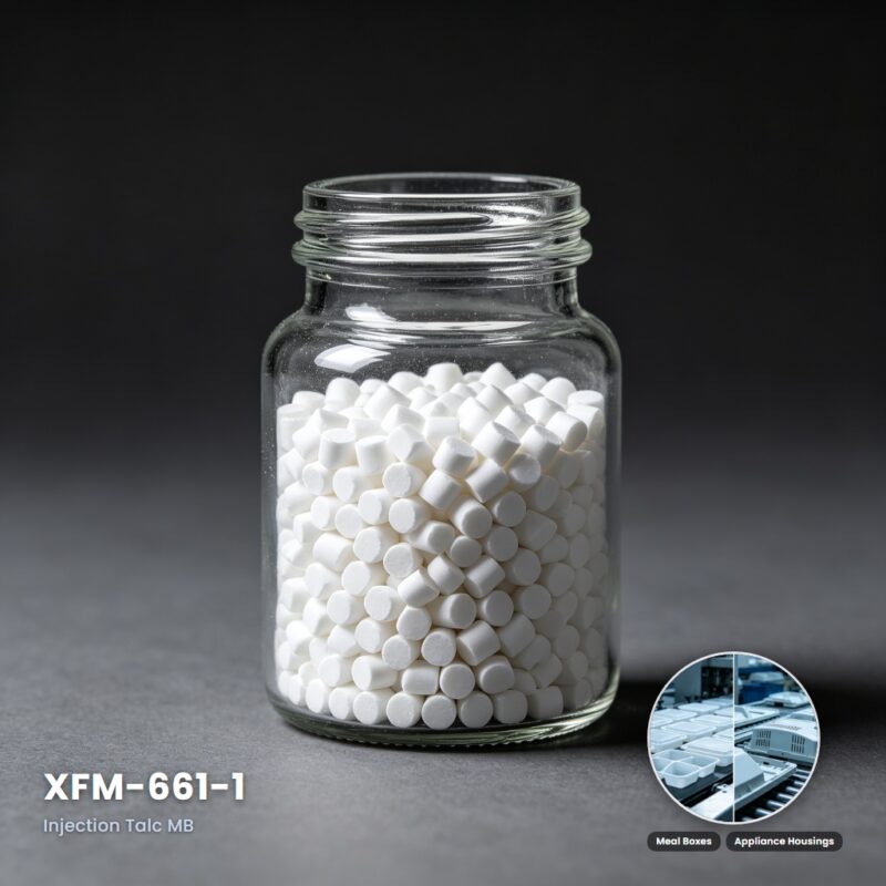 XFM-661-1 High-Dispersion Talc Masterbatch for Injection Molding & Cast Film