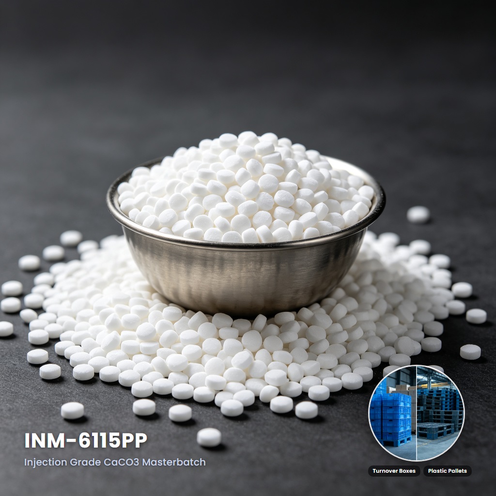 INM-6115PP Injection-Grade Calcium Carbonate Masterbatch for Rigid Polypropylene Applications