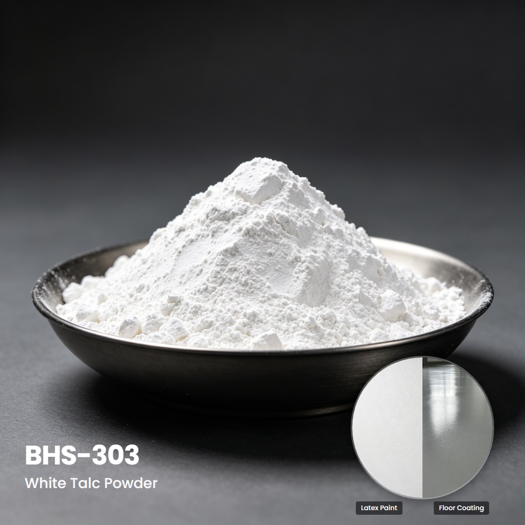 BHS-303 High-Whiteness Talc Powder for Self-Leveling and Corrosion-Resistant Coatings