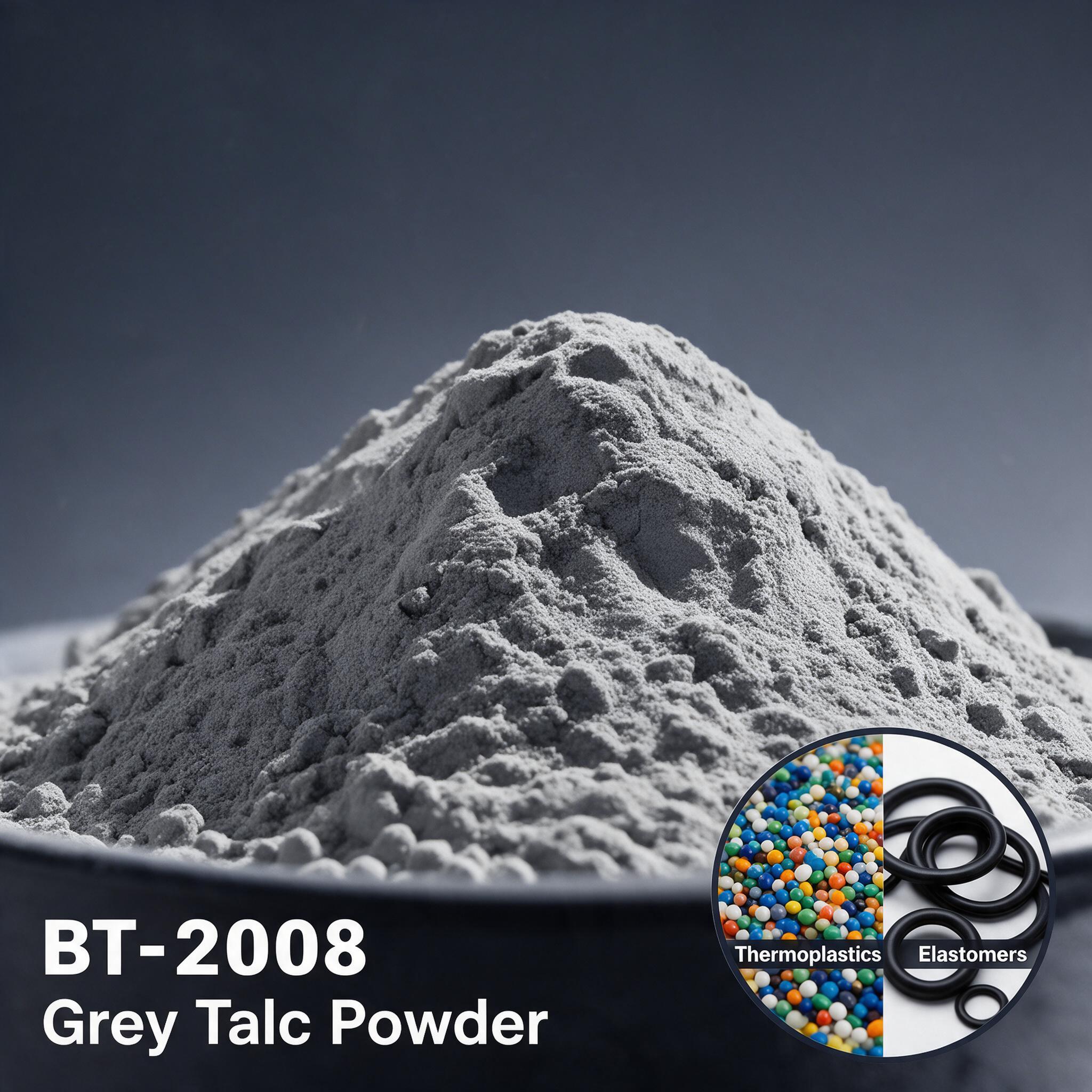High-Purity Grey Talc Powder BT-2008 for Enhanced Heat and Impact Resistance