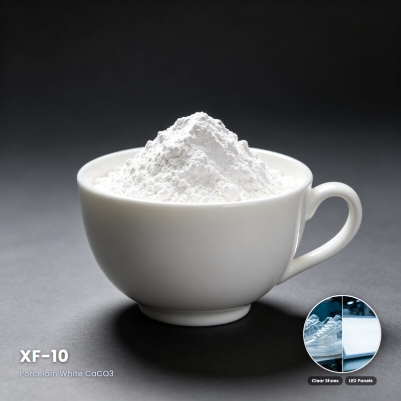 XF-10 High Purity White Calcium Carbonate Powder for Enhanced Brightness & Translucency