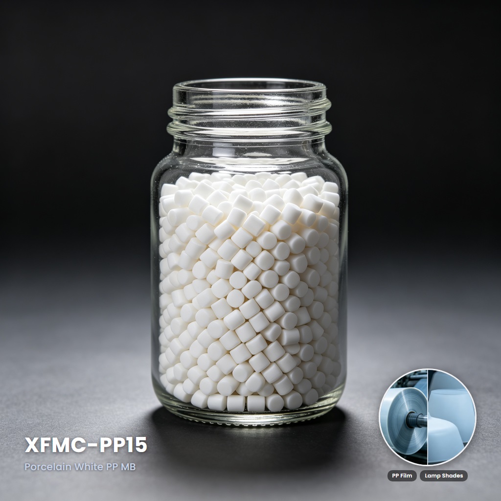 XFMC-PP15 High-Purity Calcium Masterbatch for PP Film and White Masterbatch