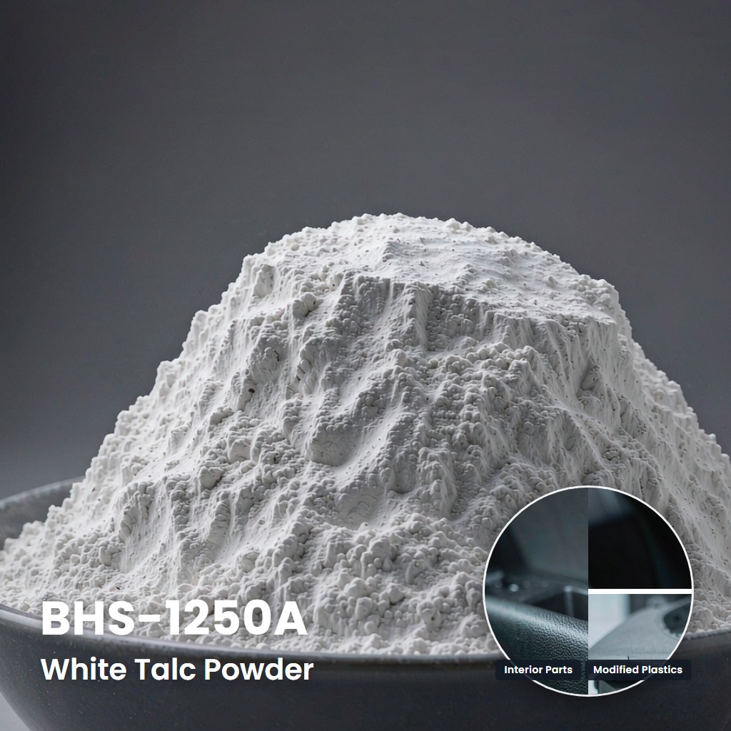 BHS-1250A High-Silica Talc Powder with Excellent Platelet Structure for Flame Retardant and Automotive Interiors
