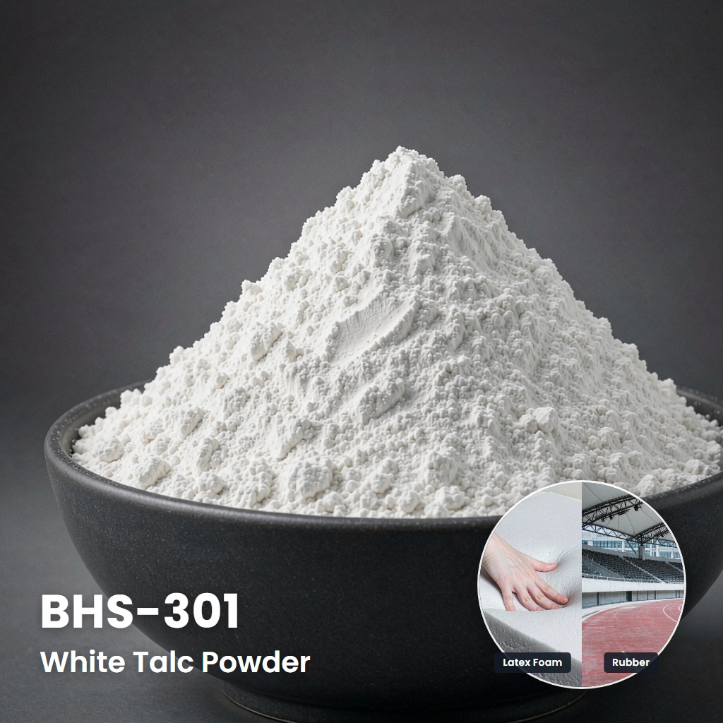 BHS-301 High-Filling Talc Powder for Foam Latex and Weather-Resistant Flooring Applications
