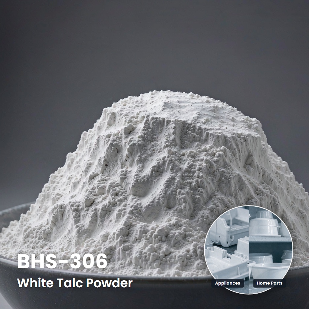 BHS-306 High Gloss Bright White Talc with Superior Color Development and Strong Adhesion