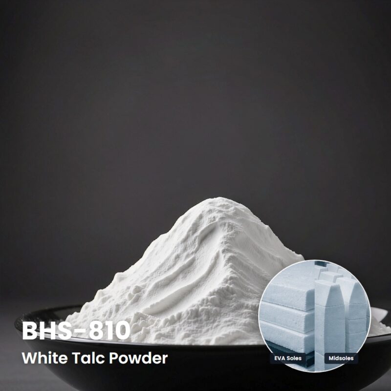 BHS-810 High-Silica Talc for Footwear – Anti-Black Tail, High Flow, Scratch Resistant