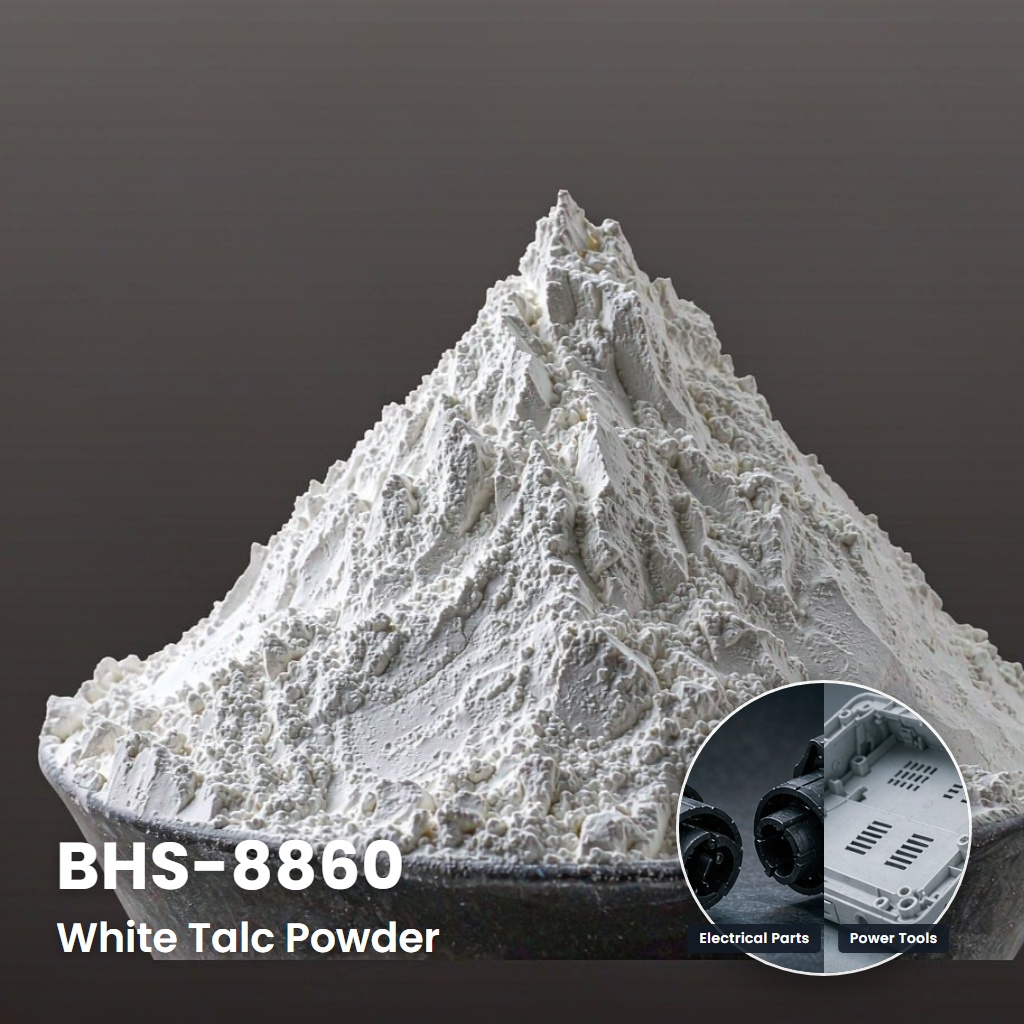BHS-8860 Achromatic High-Whiteness Matting Talc Powder with Anti-Sedimentation and Flame Retardant Synergy