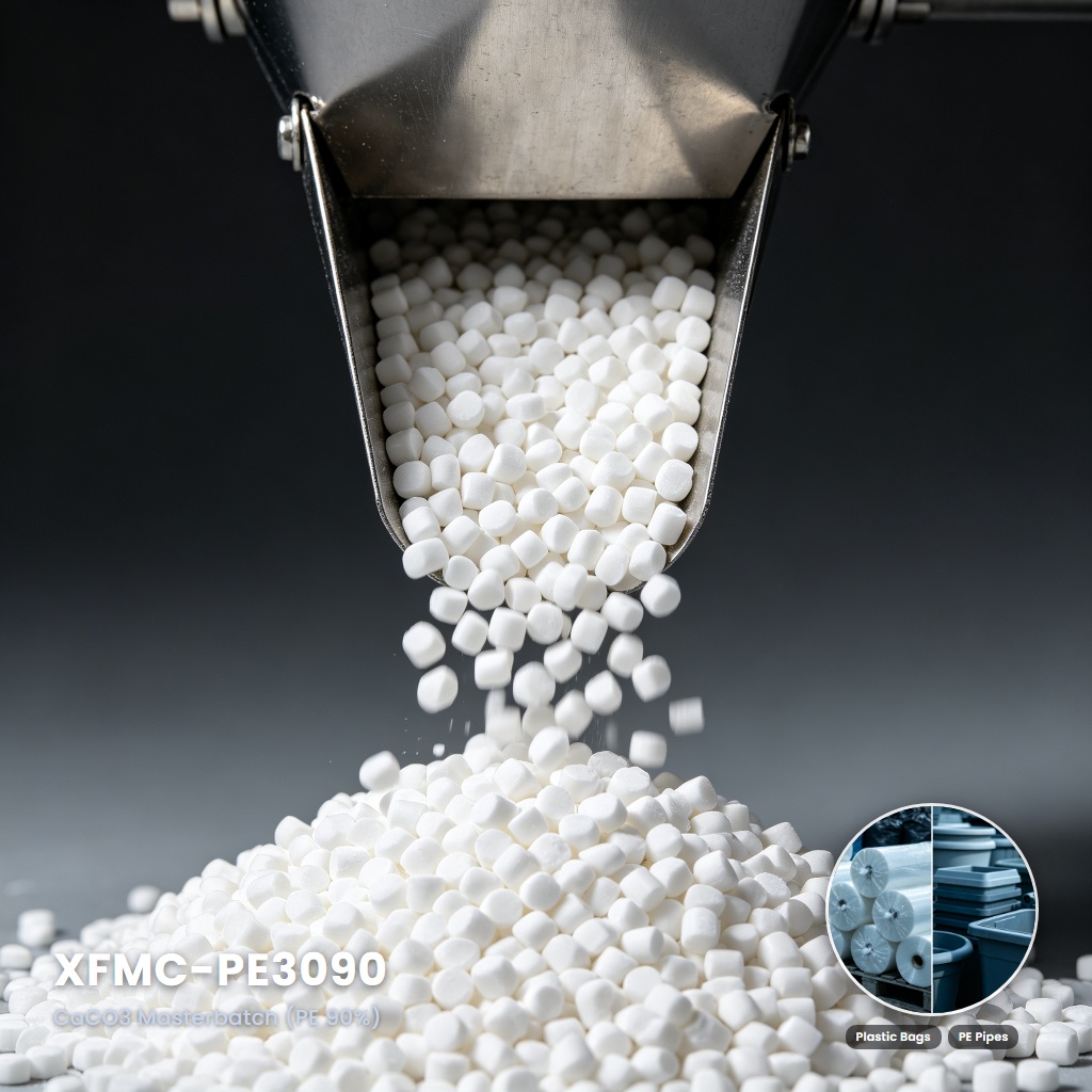 XFMC-PE3090 Affordable High-Filler Calcium Carbonate Masterbatch for PE with Cost Efficiency