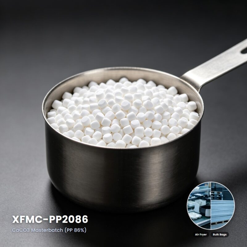 XFMC-PP2086 High-Whiteness Calcium Carbonate Masterbatch for Injection, Extrusion & Raffia
