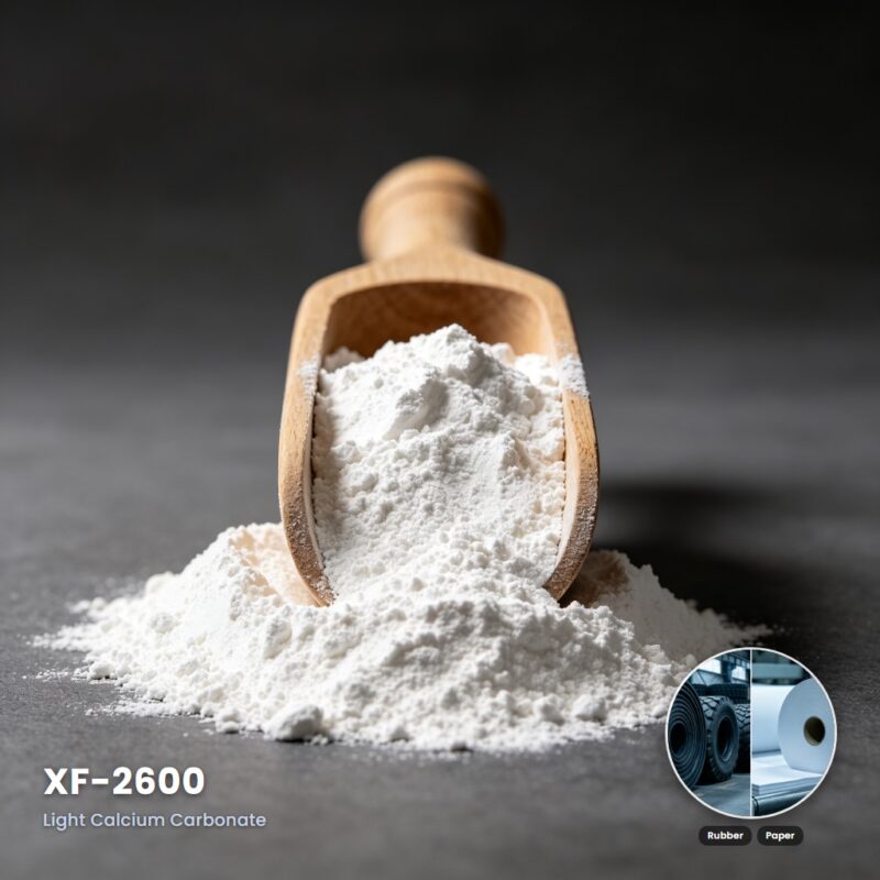 XF-2600 Light Calcium Carbonate for Reinforcement and Cost Reduction in Rubber, Plastics, and Paper