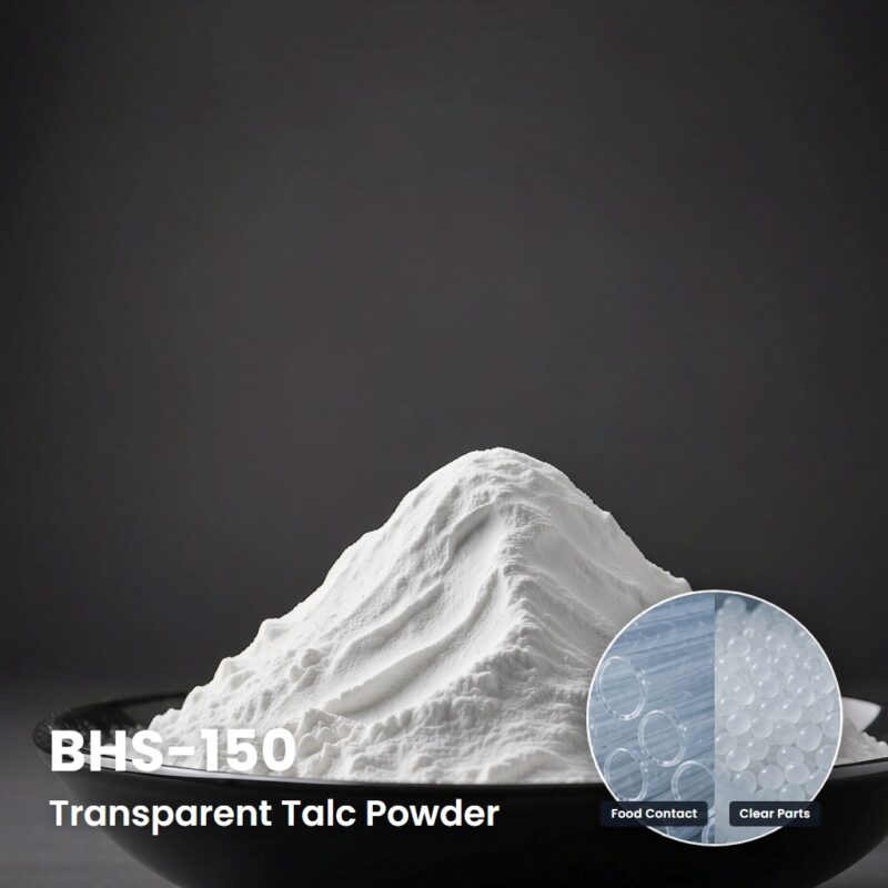 BHS 150 High Purity Talc for Transparent Plastic Fillers and FDA Compliant Applications