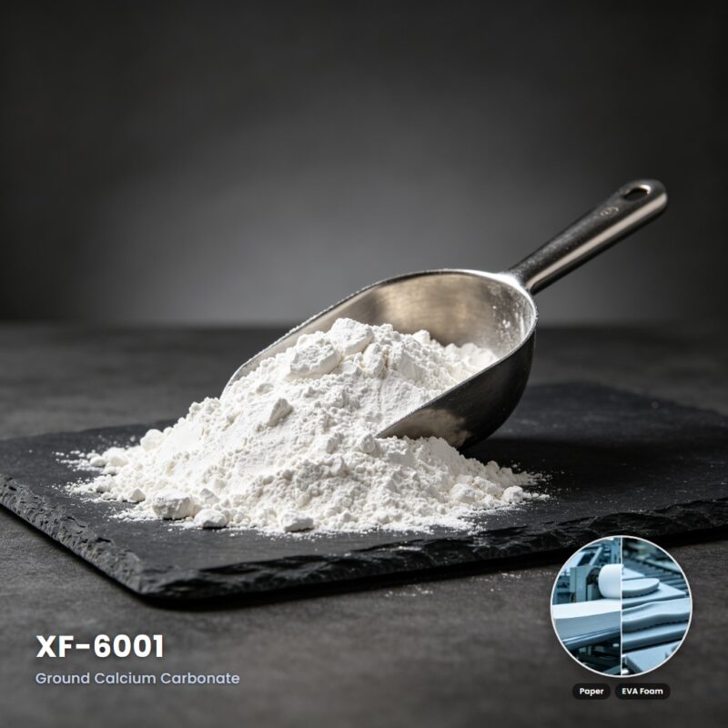 XF-6001 Cost-Effective Ground Calcium Carbonate (GCC) Filler for Plastics and Rubber