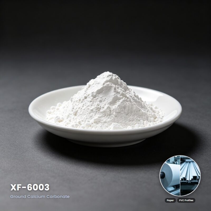 XF-6003 Porcelain White Calcium Carbonate for Glossy, High-Strength Plastics