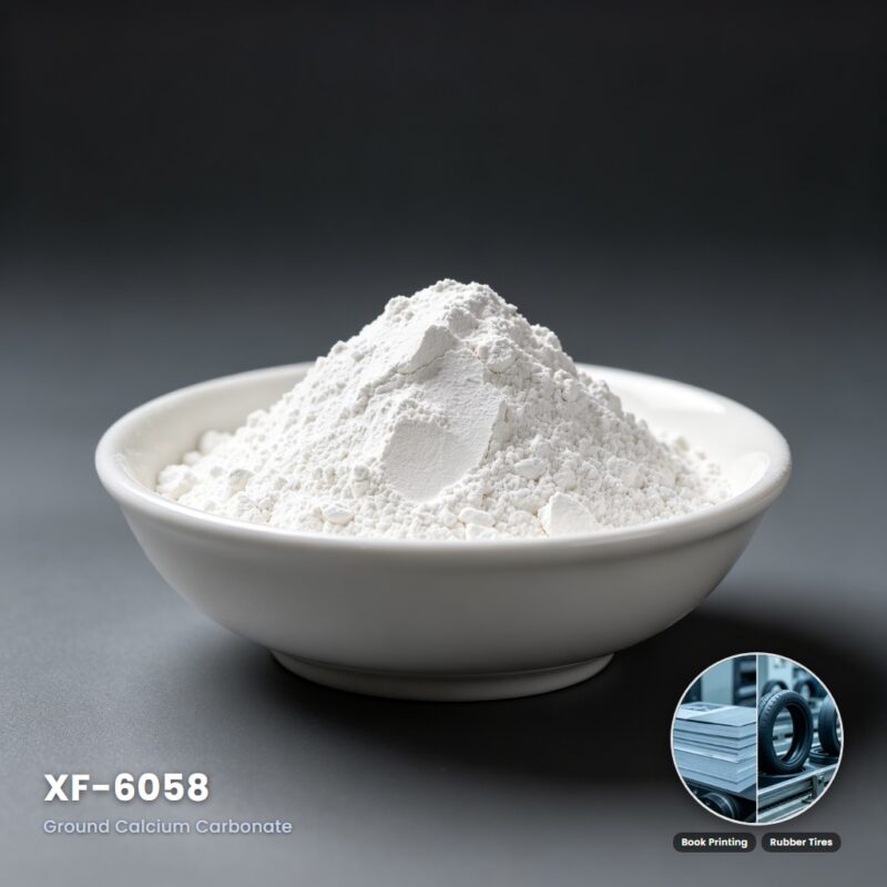 XF-6058 Premium Calcium Carbonate for High-Transparency & High-Toughness Uses